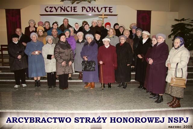 Czonkowie Arcybractwa Stray Honorowej NSPJ z naszej parafii...